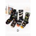 Modern Cartoon printing Jacquard Cotton Mid Calf Socks